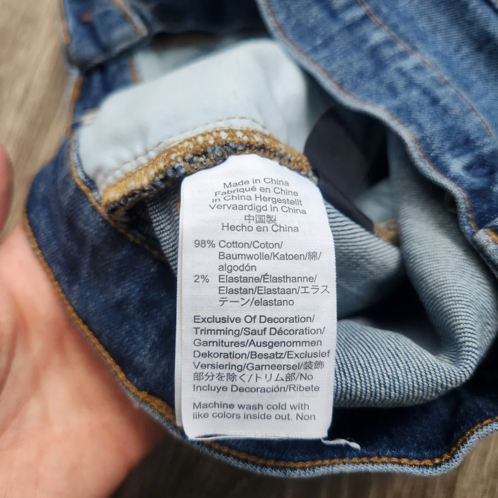 Madewell High Rise Denim Shorts Cut Off size 25
